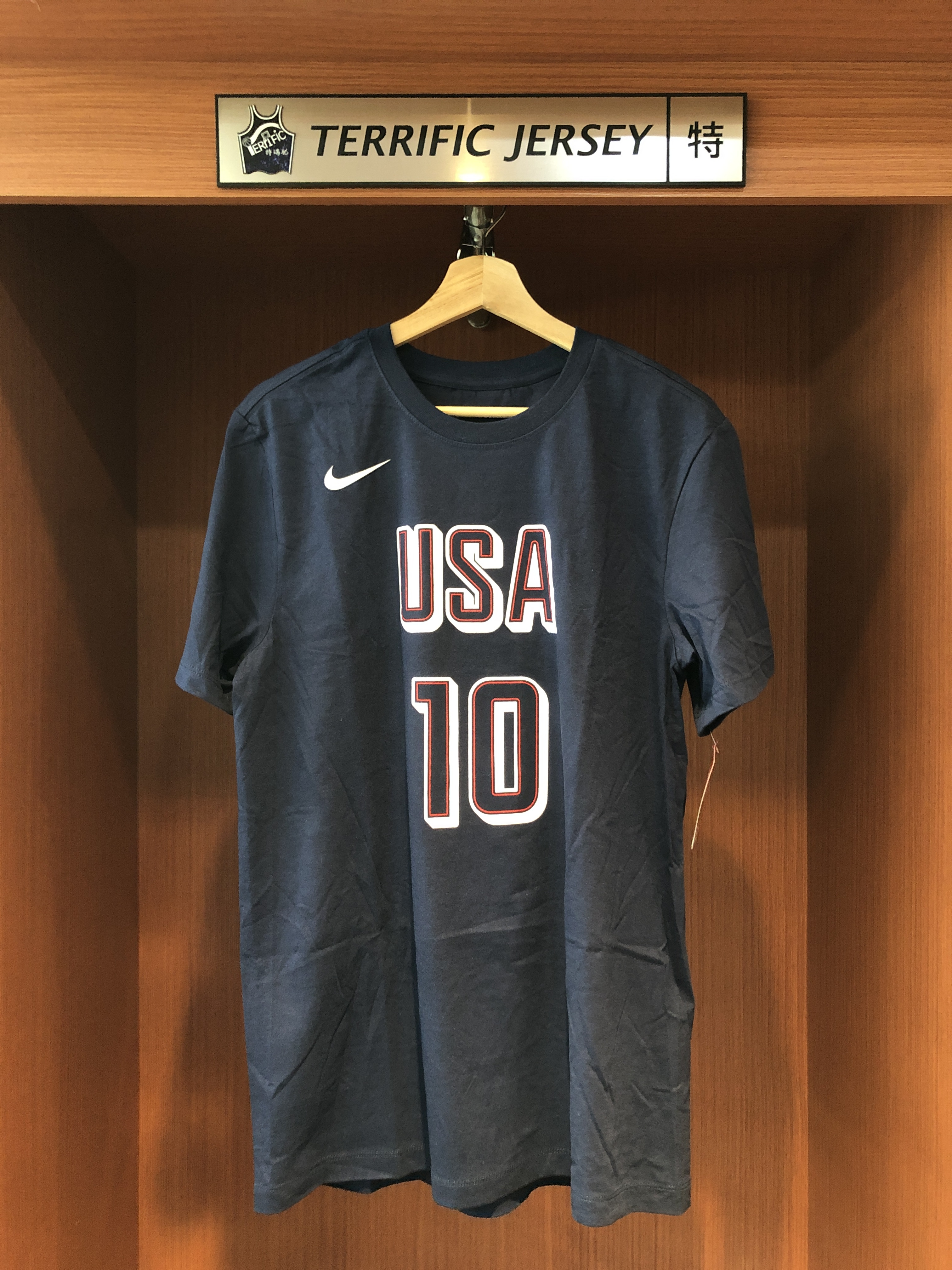 NBA短袖 Jayson Tatum 巴黎奧運 美國隊深藍 Nike Player Name Tee 棉質短袖 全新