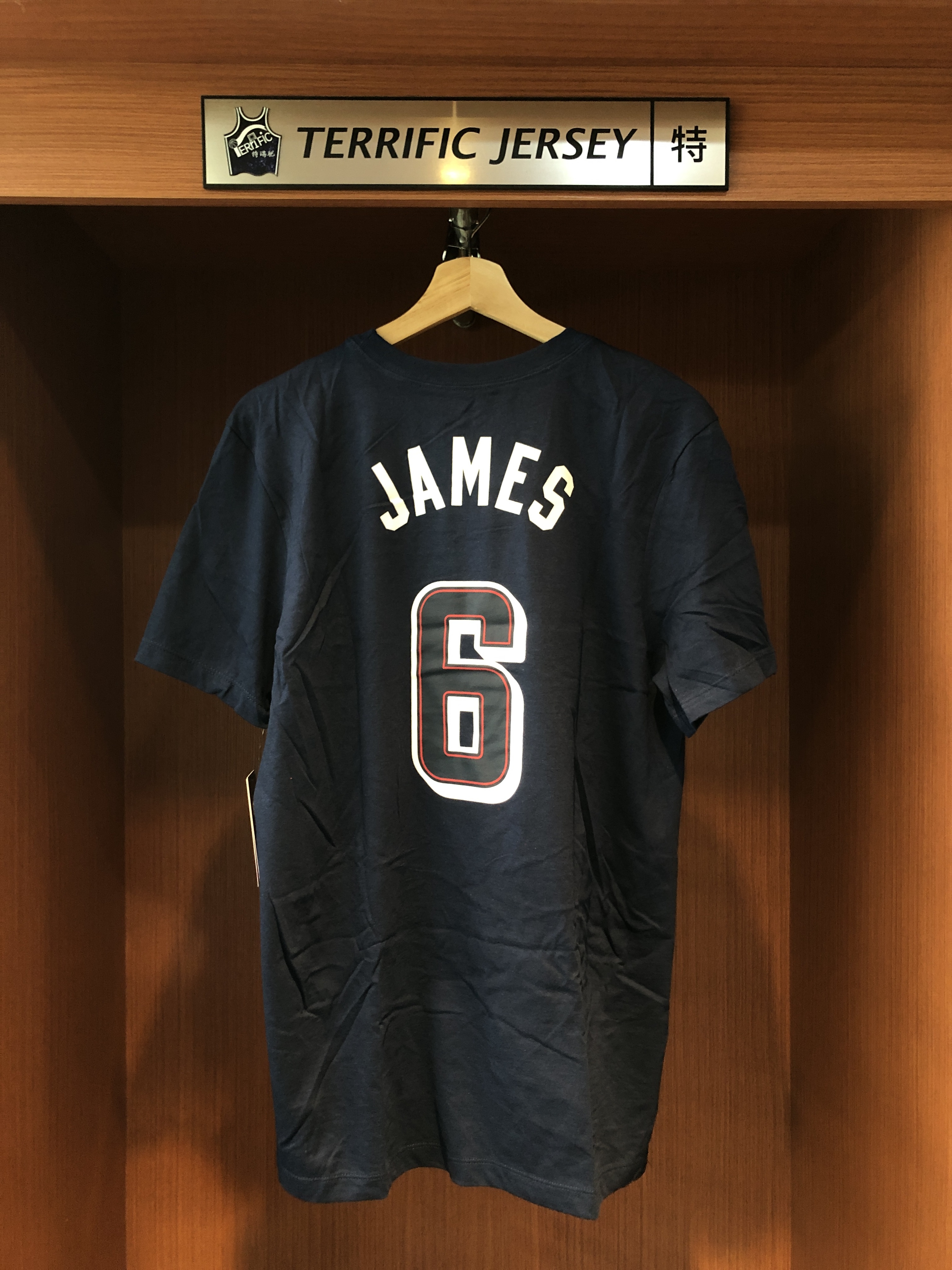NBA短袖 Lebron James 巴黎奧運 美國隊深藍 Nike Player Name Tee 棉質短袖 全新