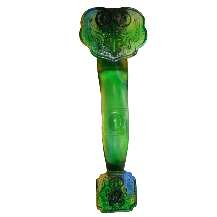 鹿港窯禮品館│福納吉祥如意琉璃擺件 門把工藝品