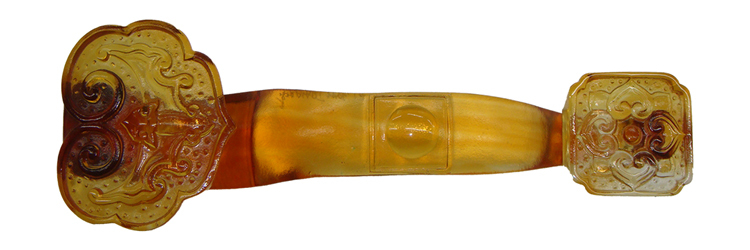 鹿港窯禮品館│福納吉祥如意琉璃擺件 門把工藝品