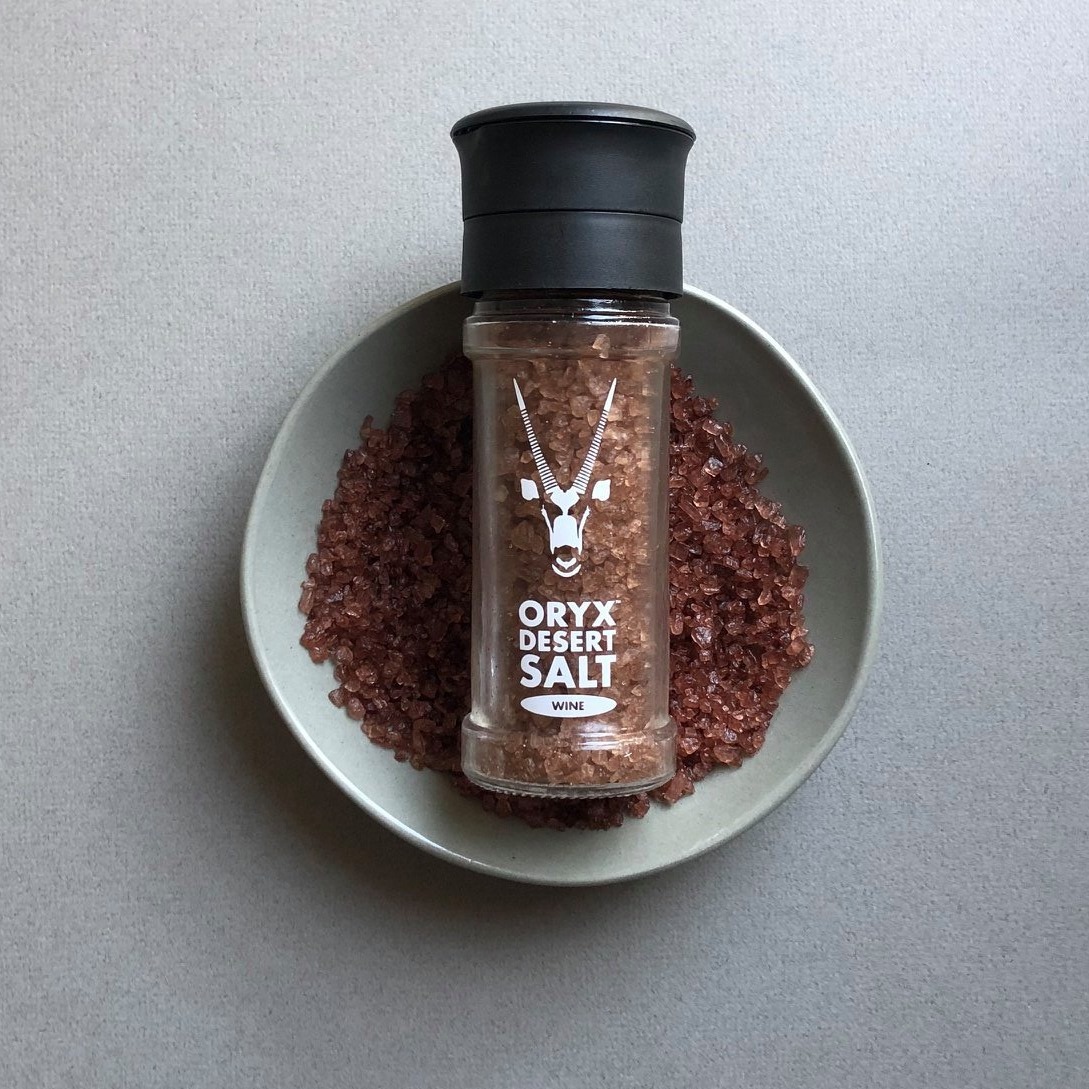 劍羚沙漠塩 紅酒鹽 研磨瓶