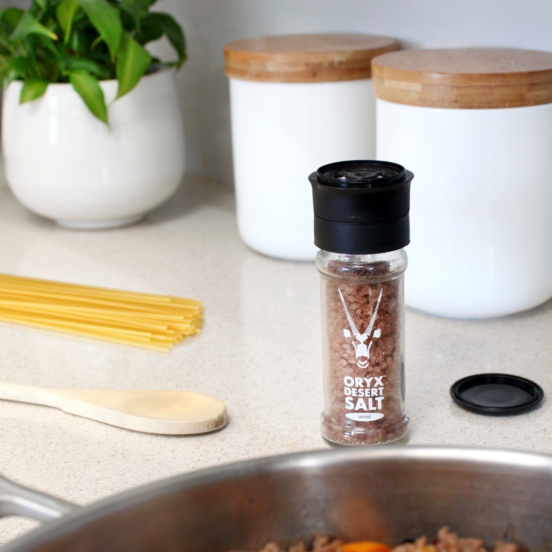 劍羚沙漠塩 紅酒鹽 研磨瓶