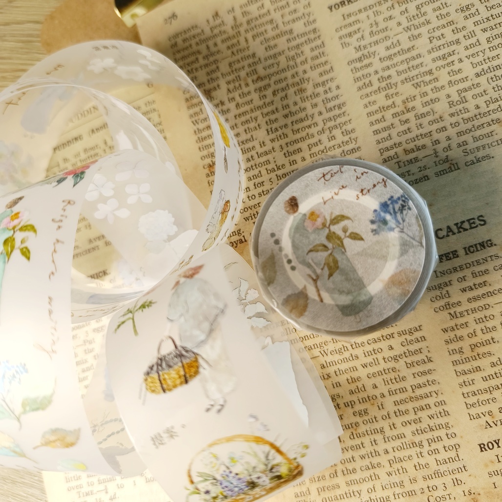 Pion．mini girl_02 3.5cm霧面PET膠帶 <整捲/分裝>