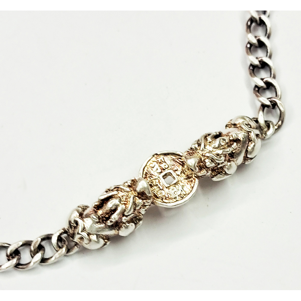 招財豼貅(925純銀)手鍊【十方】136415