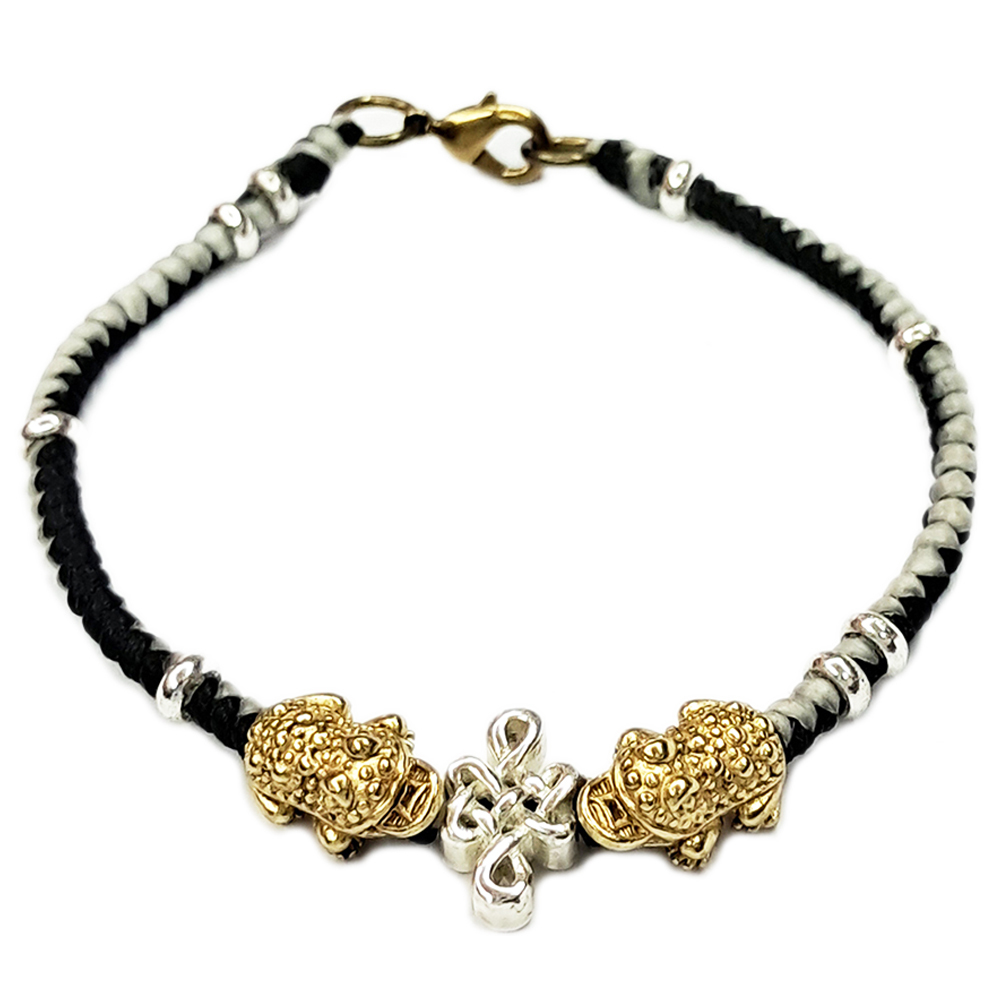 咬錢蟾蜍 招財吉祥 蠟線手鍊【十方】136719