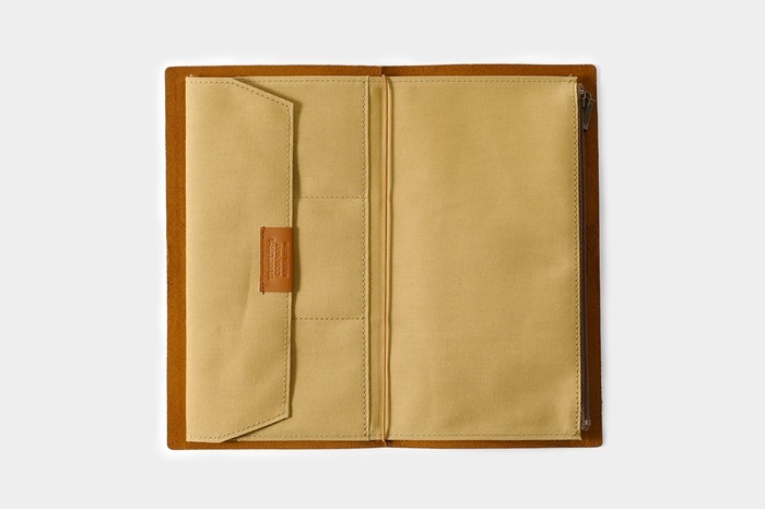 〔標準〕棉布拉鍊收納包 三色｜日本 Traveler’s Notebook