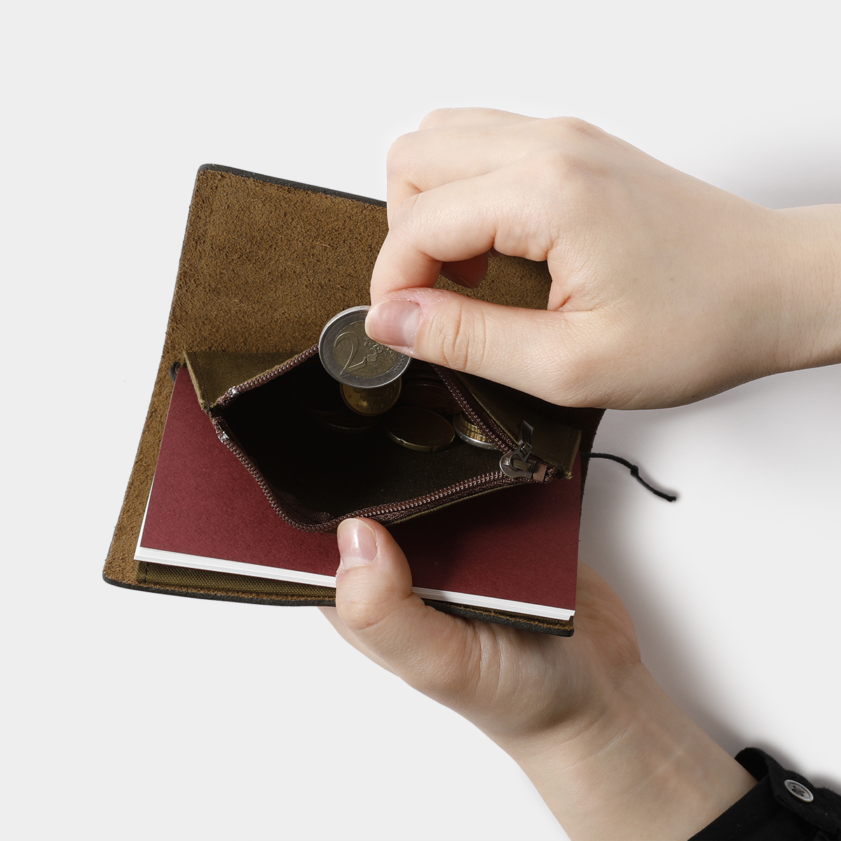 〔護照〕棉布拉鍊收納包 三色｜日本 Traveler’s Notebook