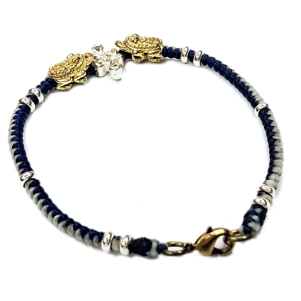 咬錢蟾蜍 招財吉祥 蠟線手鍊【十方】136723