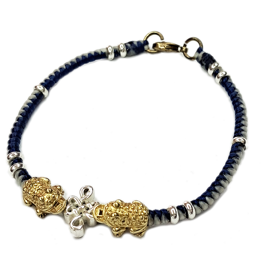 咬錢蟾蜍 招財吉祥 蠟線手鍊【十方】136723