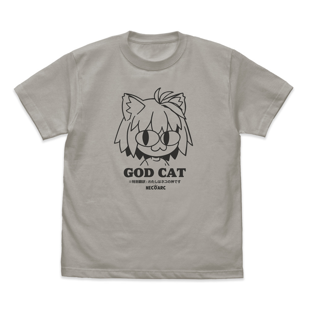 Cospa 0902 GOD CAT ネコアルク Tシャツ [月姫 -A piece of blue glass moon-] LIGHT GRAY