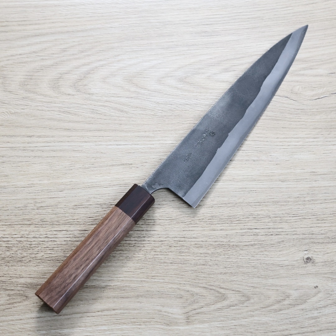 石川刃物 KajibeE 牛刀 210mm 白紙鋼 黑打