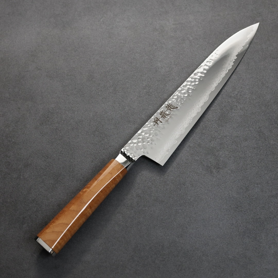 龍泉刃物 丹巖龍 牛刀 210mm VG10 67層大馬士革