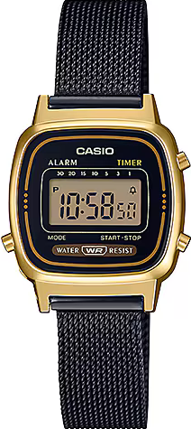 萬年鐘錶 - 卡西歐  CASIO  小錶面復古金色電子錶 女錶 LA670WEMB-1 錶徑 24.6MM