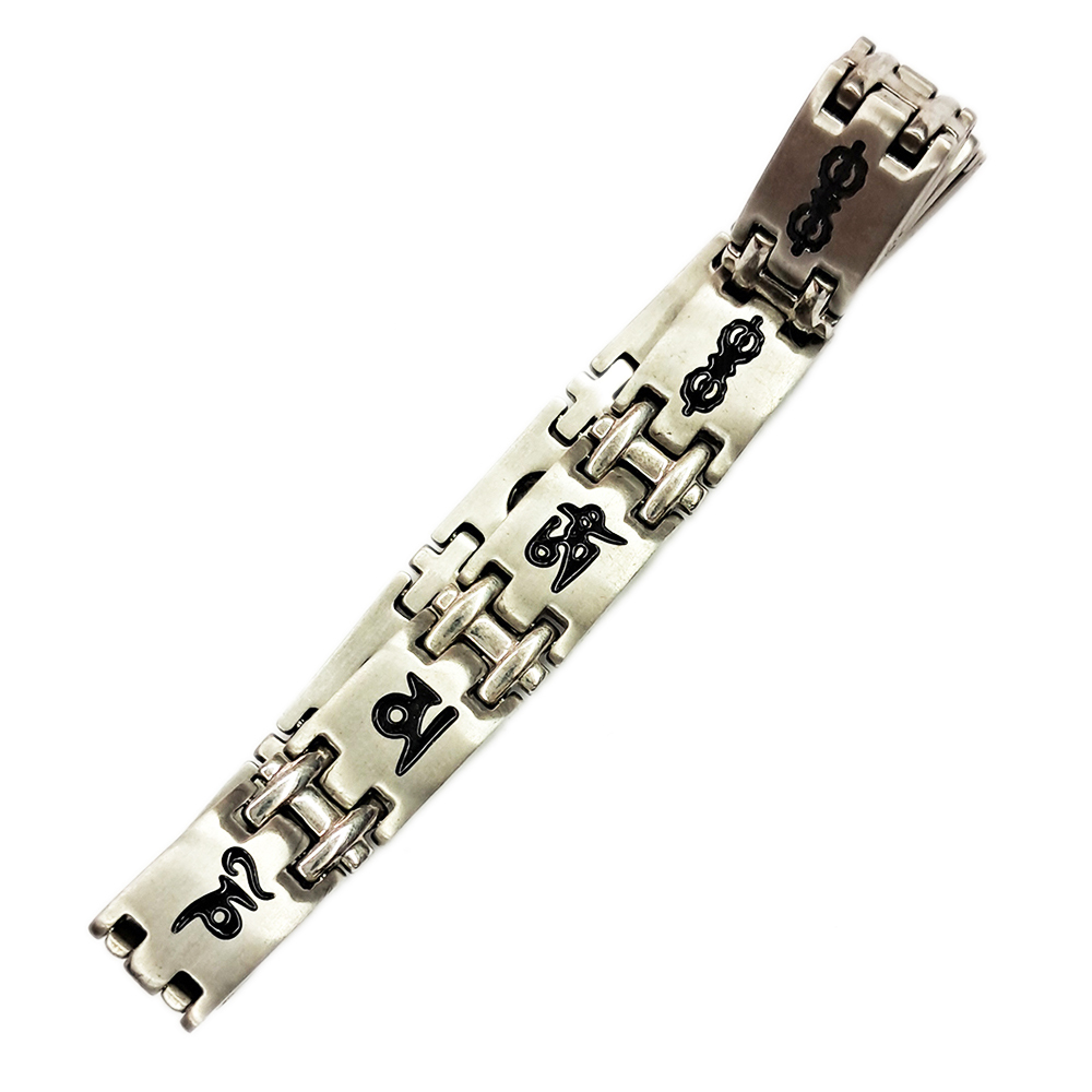 六字大明咒{磁石能量手鍊}大A【十方】125070