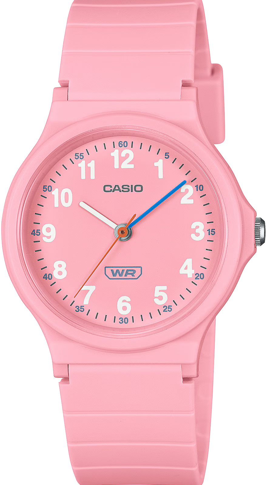 萬年鐘錶 - CASIO 卡西歐  粉色-極簡風範簡約指針錶 / 男錶 / 女錶 / 學生錶  LQ-24B-4B 錶徑31.5MM