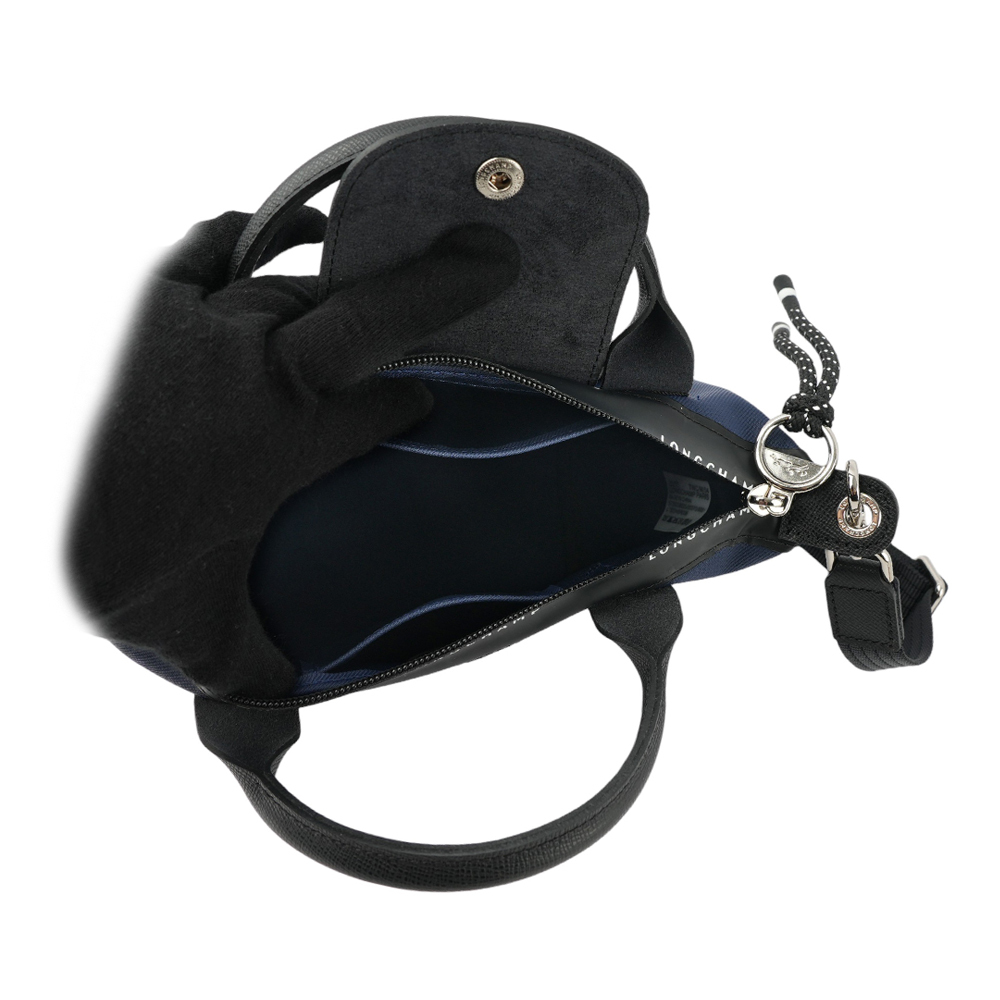 【LONGCHAMP】LE PLIAGE ENERGY 迷你再生帆布二用包(海軍藍) L1500 HSR 006