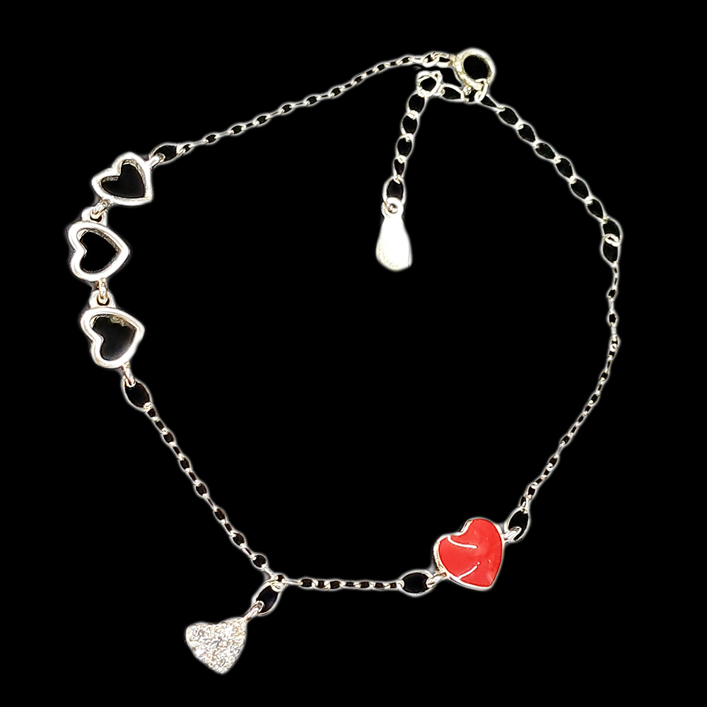 紅愛心 925純銀手鍊【十方】149330
