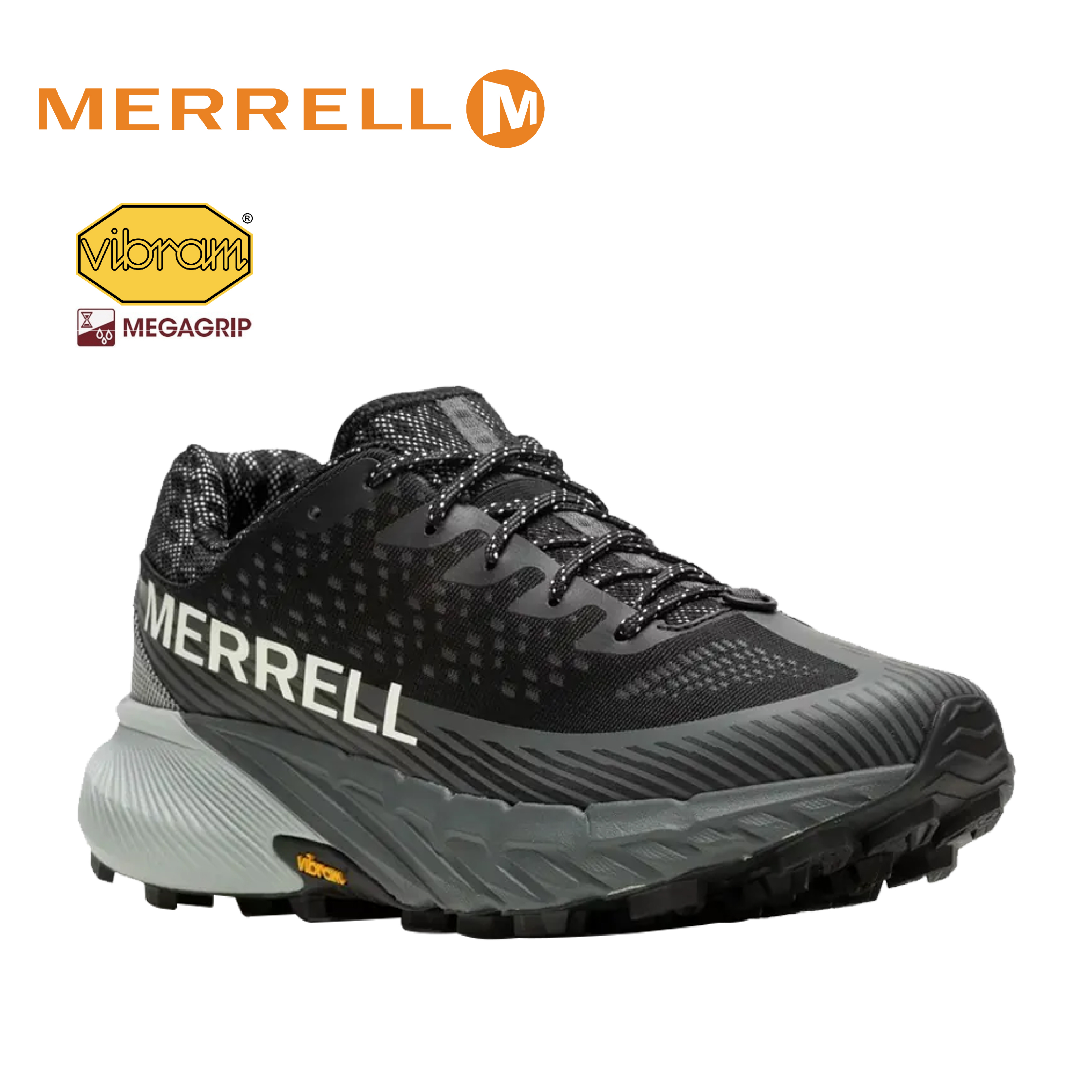 MERRELL 美國 AGILITY PEAK 5 輕量戶外越野運動鞋 男款 黑灰色 31ML067759