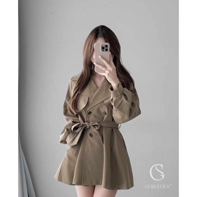 G9472 現貨「公主袖口風衣外套」