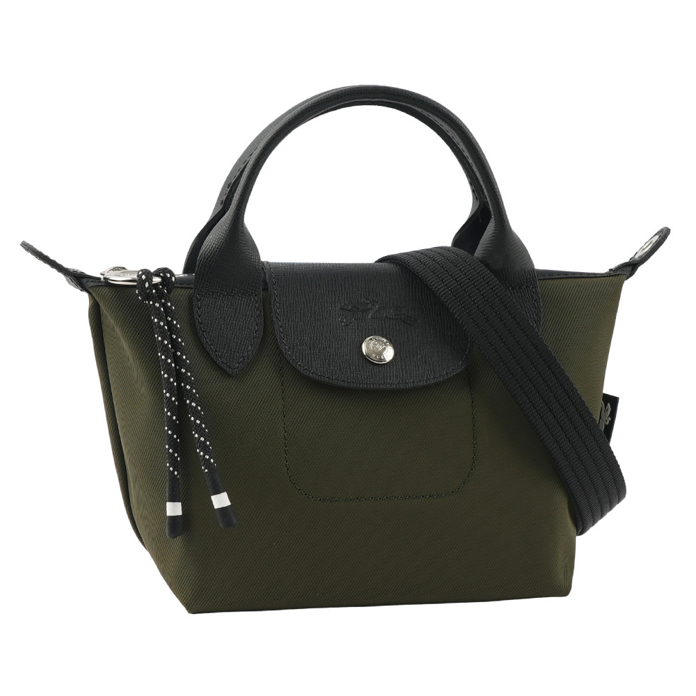 【LONGCHAMP】LE PLIAGE ENERGY 迷你再生帆布二用包(卡其綠) L1500 HSR 892