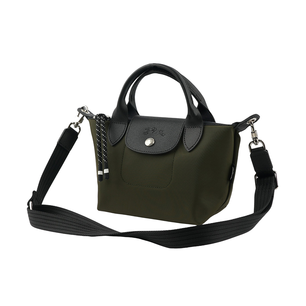 【LONGCHAMP】LE PLIAGE ENERGY 迷你再生帆布二用包(卡其綠) L1500 HSR 892