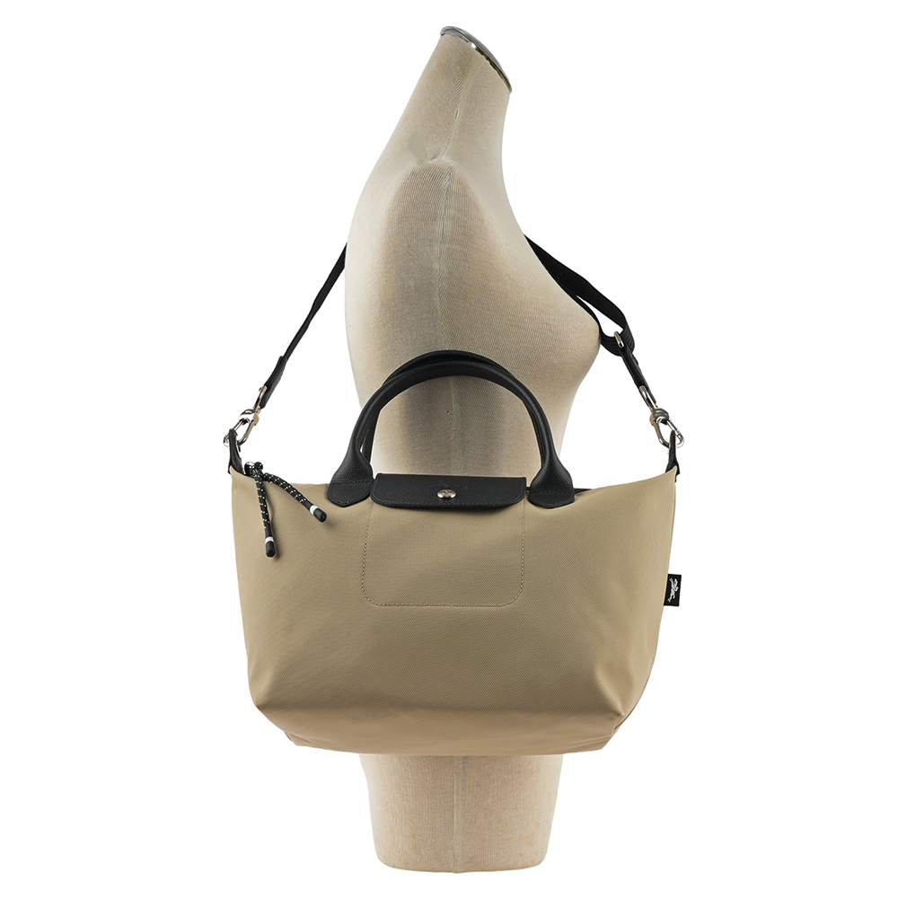 【LONGCHAMP】S號 LE PLIAGE ENERGY 再生帆布二用包(土褐色) L1512 HSR 299