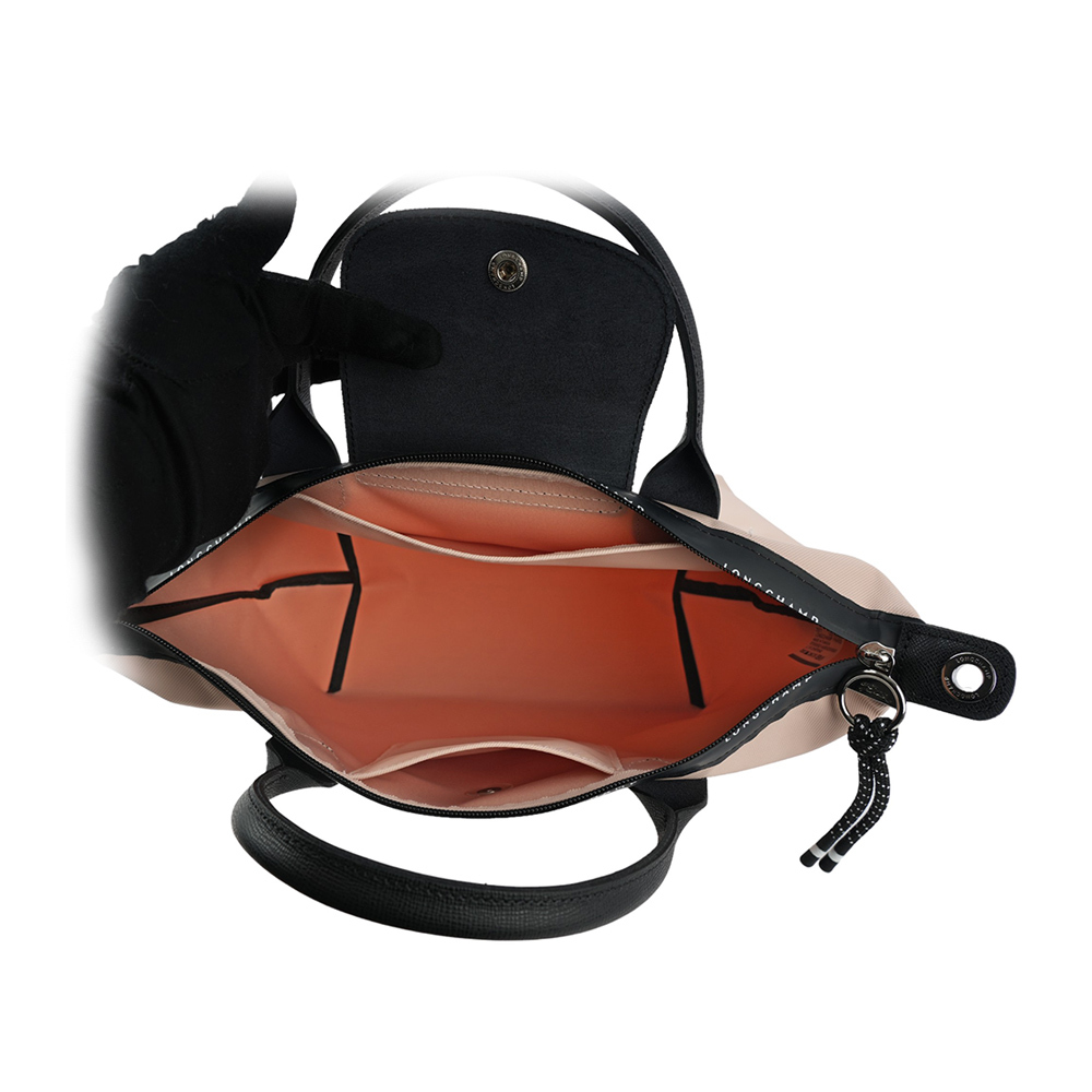 【LONGCHAMP】S號 LE PLIAGE ENERGY 再生帆布二用包(裸膚色) L1512 HSR 542