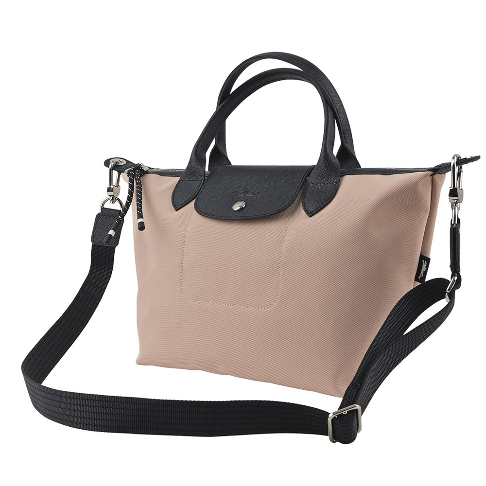 【LONGCHAMP】S號 LE PLIAGE ENERGY 再生帆布二用包(裸膚色) L1512 HSR 542