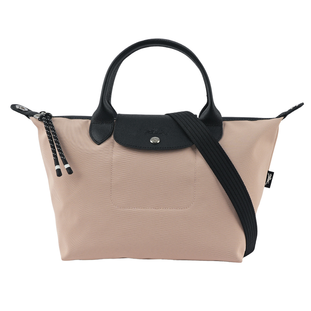 【LONGCHAMP】S號 LE PLIAGE ENERGY 再生帆布二用包(裸膚色) L1512 HSR 542