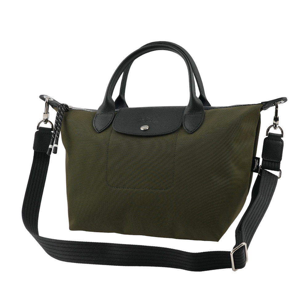 【LONGCHAMP】S號 LE PLIAGE ENERGY 再生帆布二用包(卡其綠) L1512 HSR 892