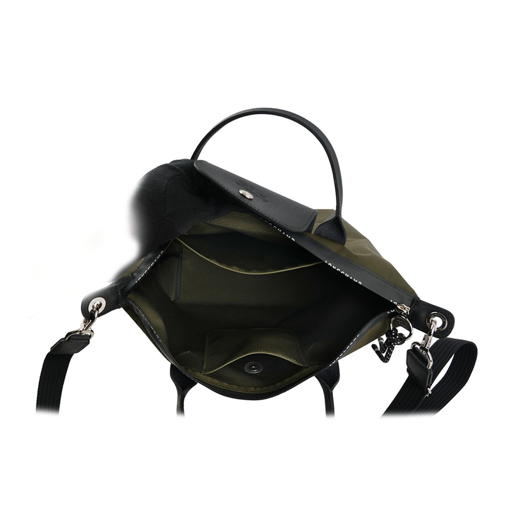 v【LONGCHAMP】S號 LE PLIAGE ENERGY 再生帆布二用包(卡其綠) L1512 HSR 892