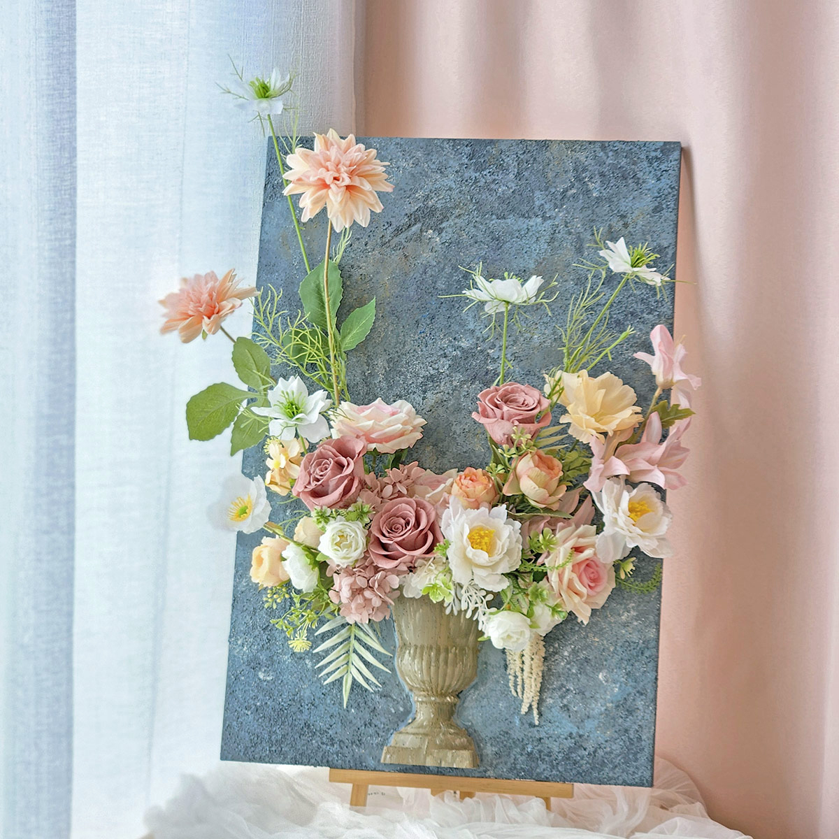 FD14｜暮色漫舞立體花畫