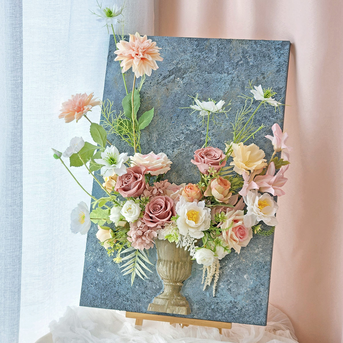 FD14｜暮色漫舞立體花畫