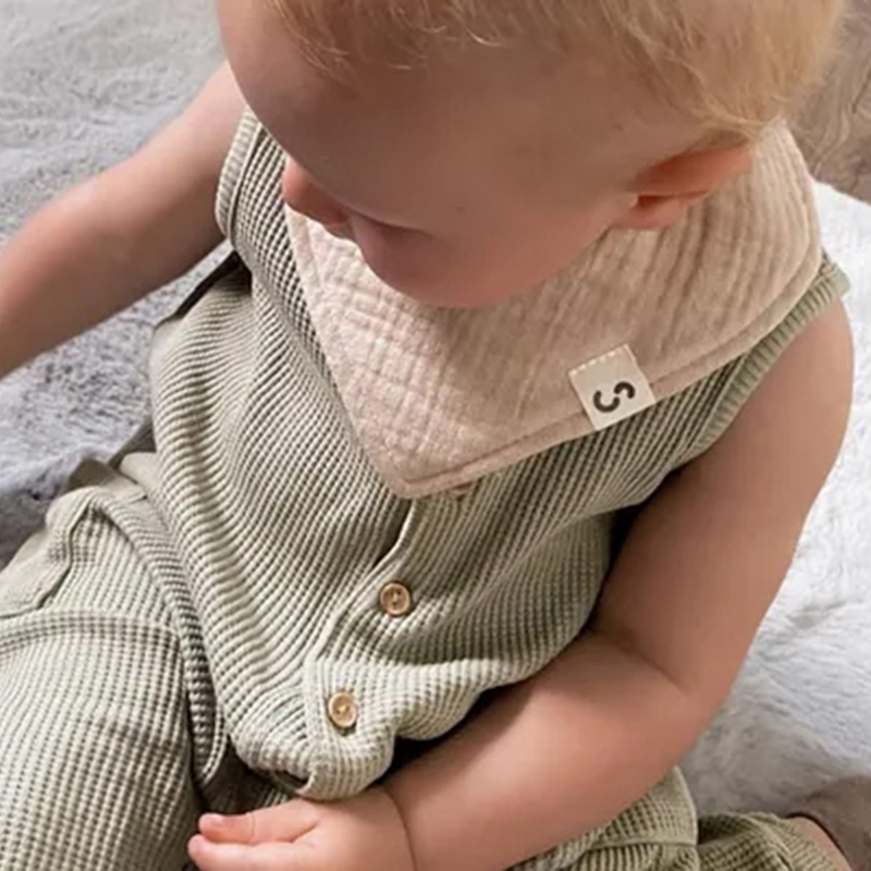 STUCKIES 圍兜三件組-Sage