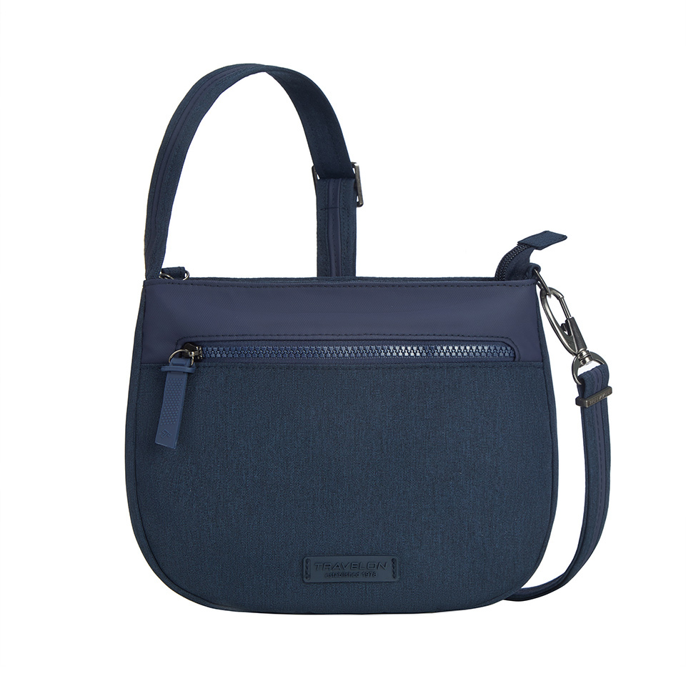 Travelon 美國 METRO城市斜肩包 灰 隨身斜背包/防盜包/休閒旅遊/單肩包/側背包 70A43625