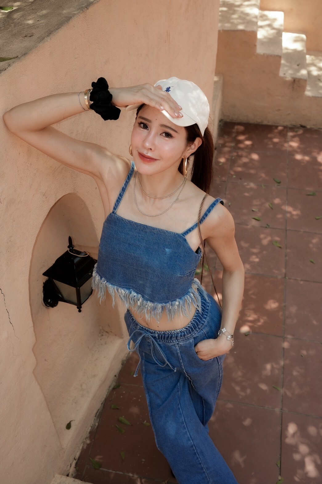 牛仔流蘇背心_AMISSA