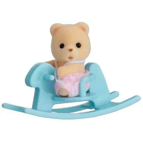 Sylvanian Families  森林家族 - 攜帶小盒系列﹣小熊BB 與 搖搖木馬