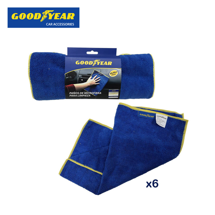 GOODYEAR 微纖維清潔布 (6條裝)