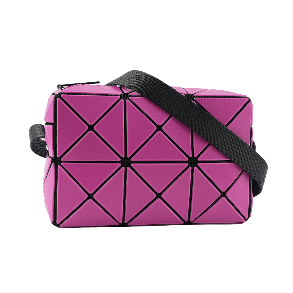 【ISSEY MIYAKE三宅一生】BAO BAO CUBOID 迷你方形斜背包(洋紅色) AG661 23