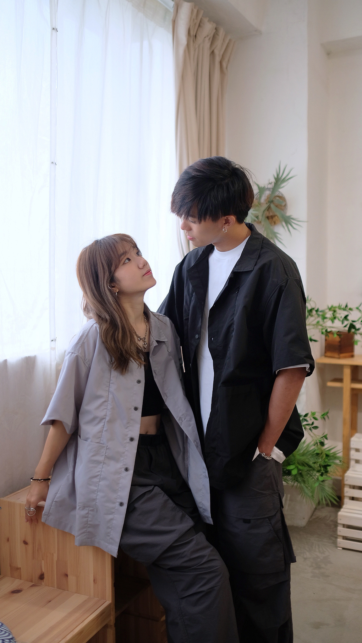 SS0057 2直zip2平袋恤衫