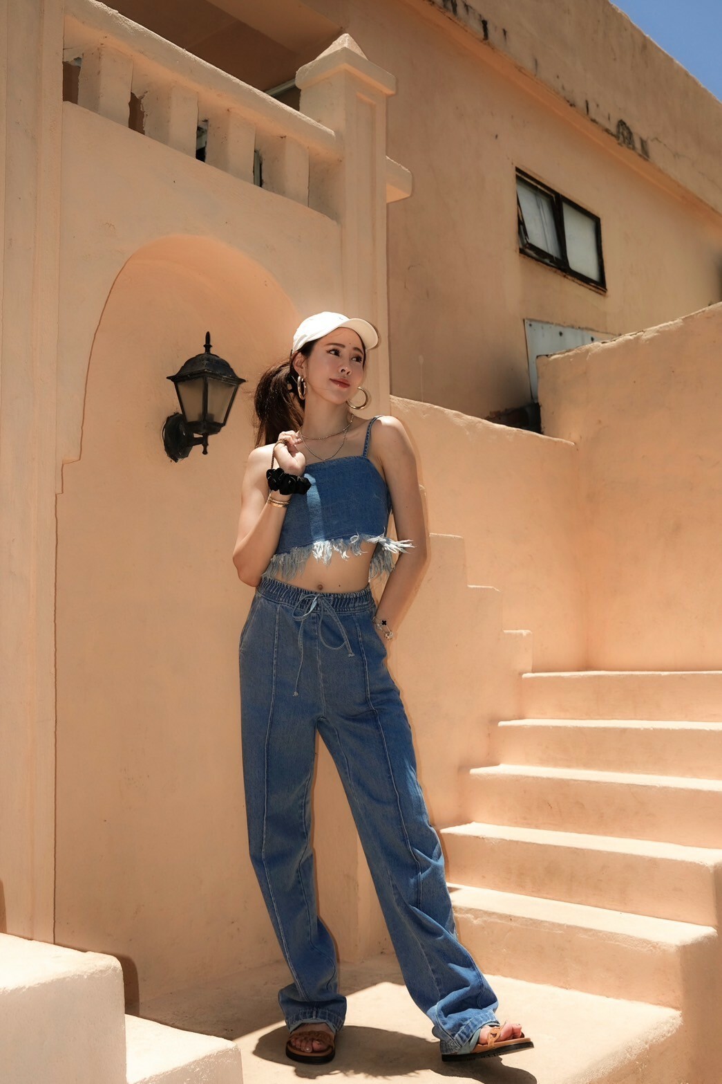 牛仔休閒長褲_AMISSA