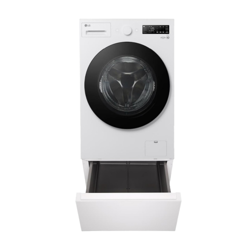 LG樂金 15公斤 蒸氣變頻洗衣機(蒸洗脫)+抽屜式組合櫃 雲霧白 WD-S15NW+ LWP-25N1C