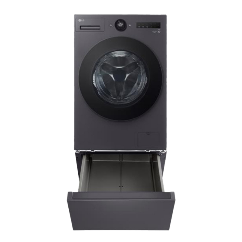 LG樂金 15公斤 蒸氣變頻洗衣機(蒸洗脫烘)+抽屜式組合櫃 夜墨灰 WD-S15NDB+ LWP-25N14