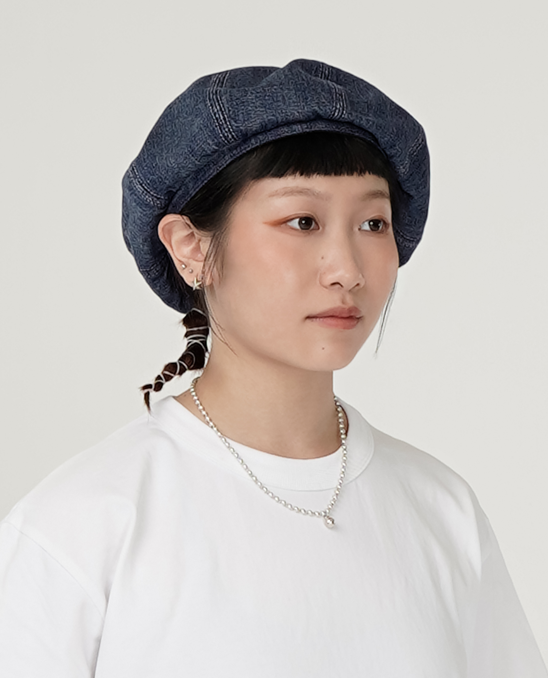 帽子 FBC DENIM BERET HIGHER SELVEDGE DENIM WIDE BERET - 24SS