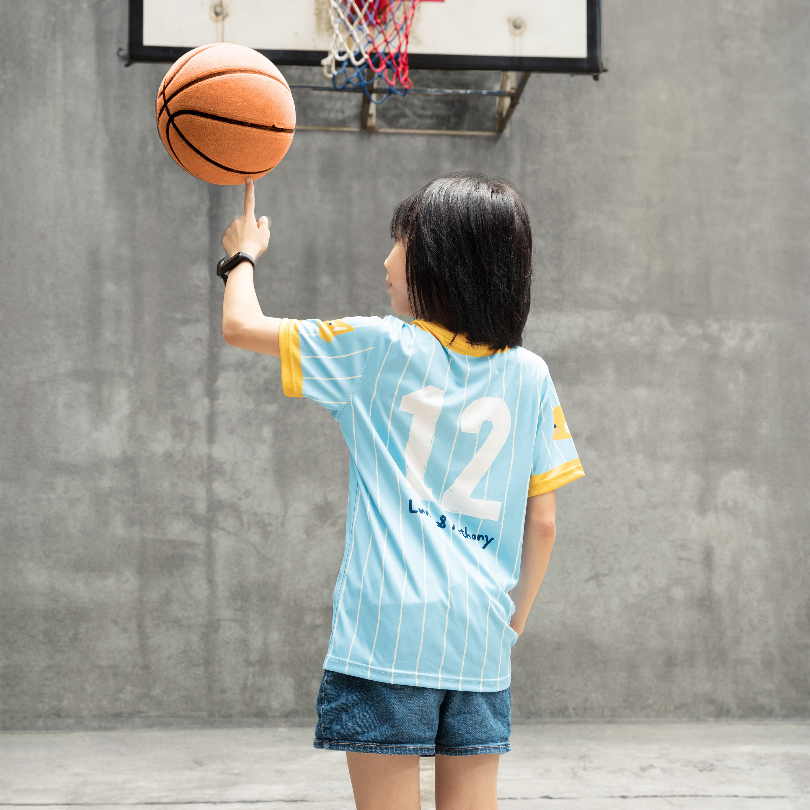 安東尼條紋運動排汗衫