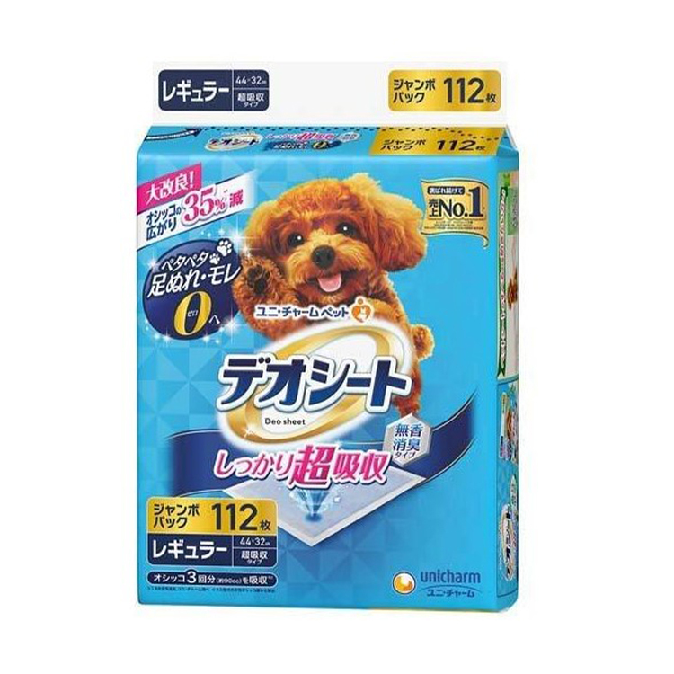 Unicharm  jumbo  超吸收 無香消臭尿墊　112片