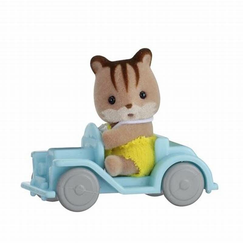 Sylvanian Families  森林家族 - 攜帶小盒系列﹣核桃松鼠BB 坐玩具車
