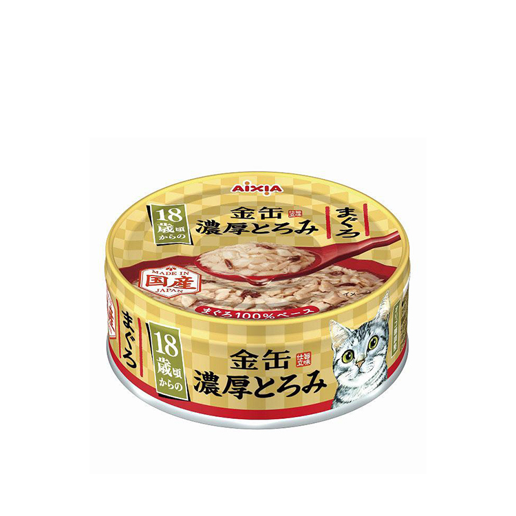 Aixia 金罐  18歲起 濃厚粗粒 吞拿魚 濕糧 70g