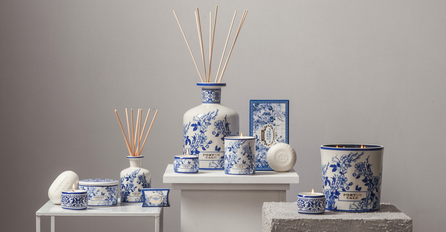 PORTUS CALE - GOLD & BLUE - REED DIFFUSER 250ML