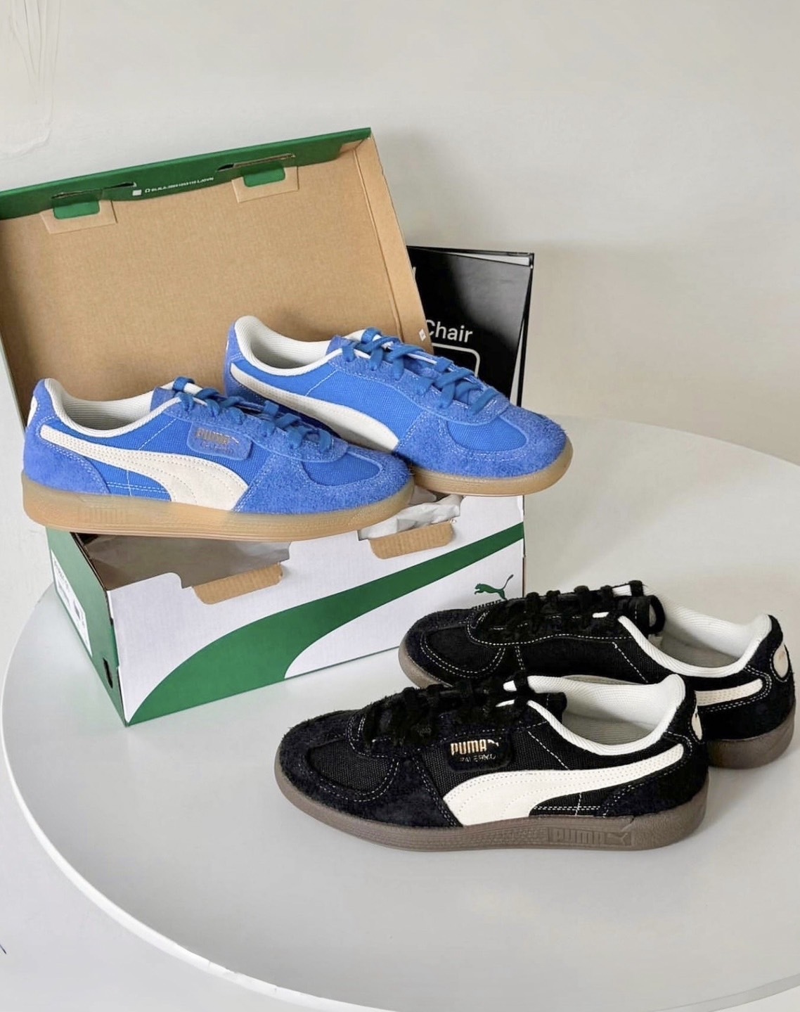 PUMA PALERMO 米黑、天藍